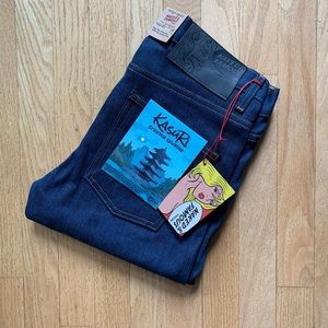 NWT Naked & Famous Kasuri Stretch Selvedge Jeans
